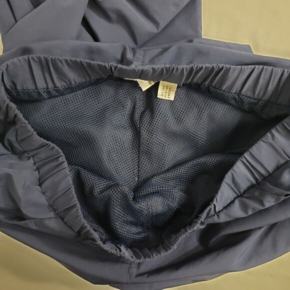 Adidas Womens Track Pants Medium Athletic 3-Stripes Navy Blue Zip Ankle Lined - Picture 9 of 11